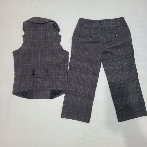 Dynamite Plaid Vest Short Co ord Suit Set - Picture 8 of 10
